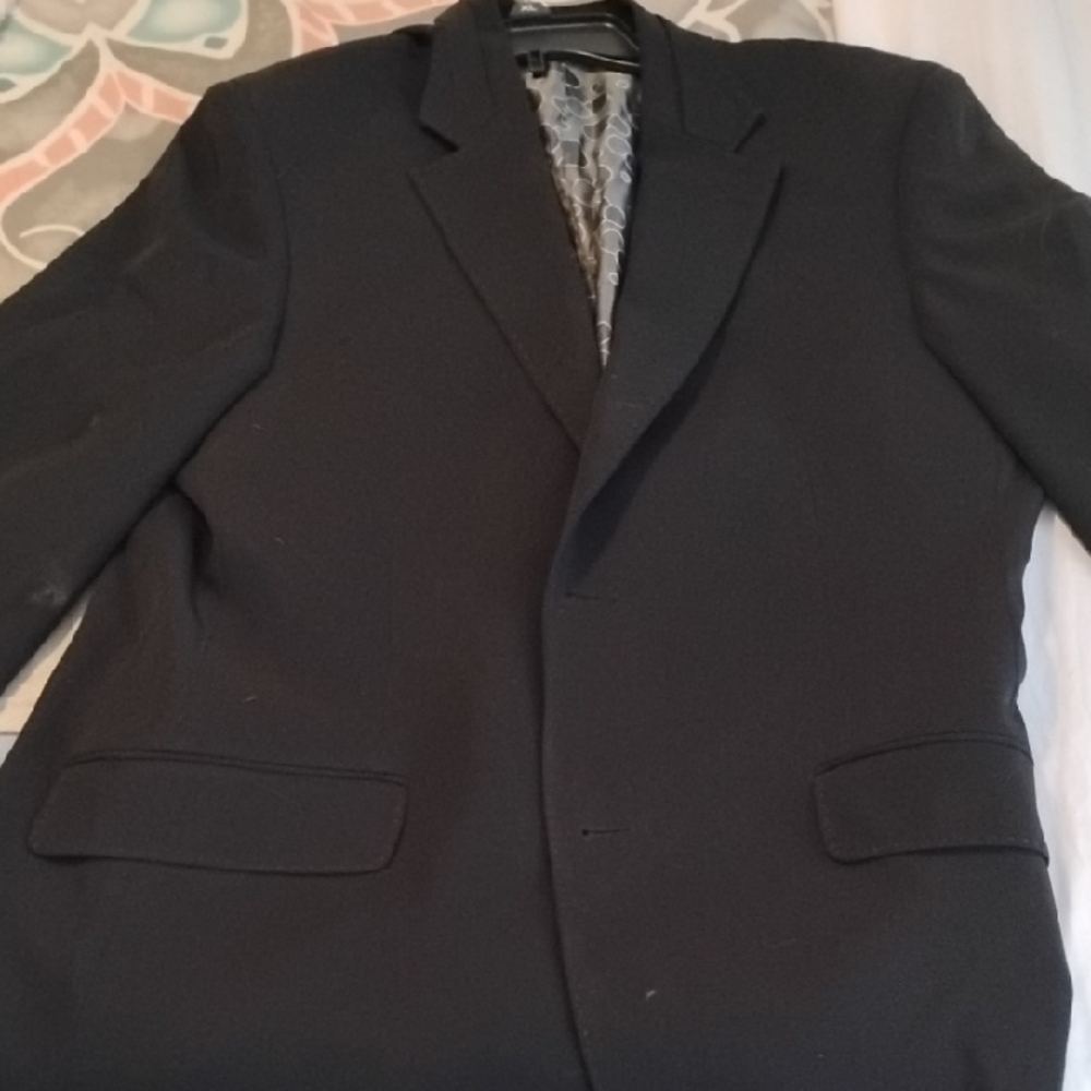 HAUPT Men's Silk Coat Jacket Black Excellent Condition